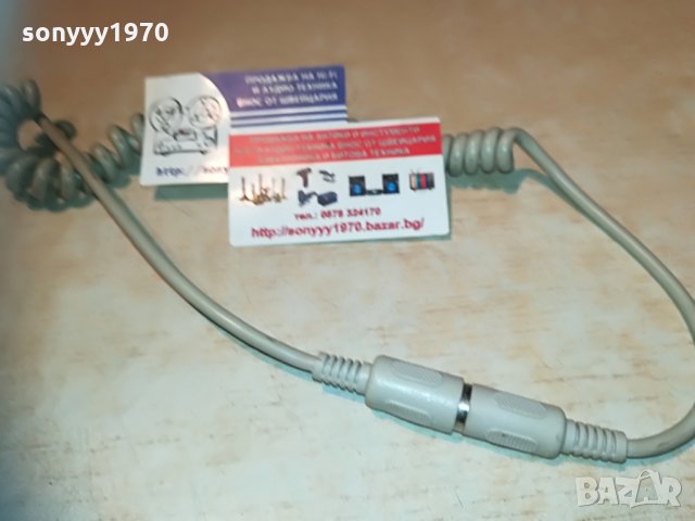 къдрав аудио кабел 80см петици-внос швеицария, снимка 2 - Други - 29823882