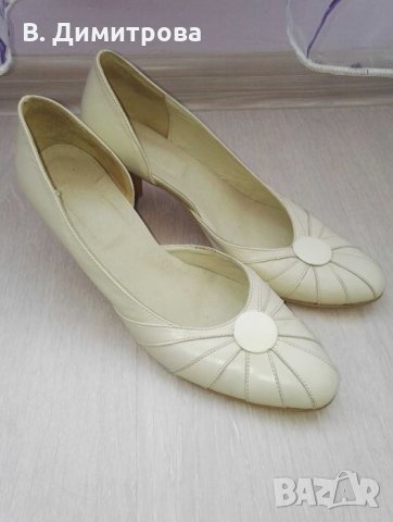 Официални дамски кожени обувки, 40 номер, снимка 1 - Дамски елегантни обувки - 34474430
