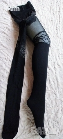 М/XL Черен чорапогащник , снимка 4 - Бельо - 53217427