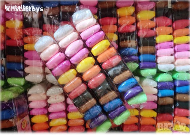 Подскачащ пластелин 12 цвята, снимка 1
