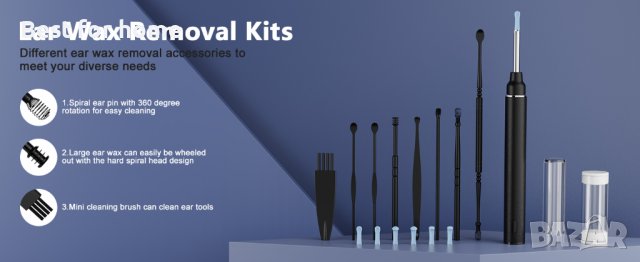 WiFi отоскоп с комплект аксесоари 1920P HD от LMECHN, снимка 10 - Медицинска апаратура - 44461015