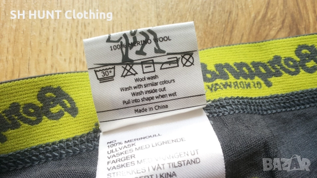 Bergans of NORWAY FJELLRAPP Young TIGHTS 100% Merino Wool 10 г / 140 см детска термо долница - 1563, снимка 10 - Други - 52587203