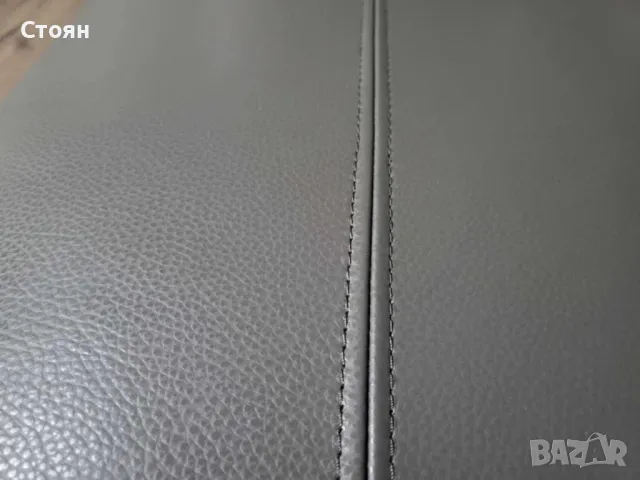 Сив кожен комплект дивани две двойки с електрически релакс механизъм, снимка 12 - Дивани и мека мебел - 48313571