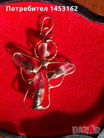 Висулка "Ангел" с естествени кристали