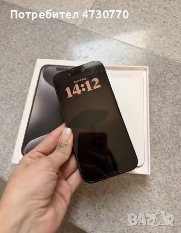 iPhone 15 pro черен , снимка 3 - Apple iPhone - 56536510