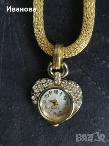 Позлатен дамски часовник Quartz гривна с цирконий, снимка 5 - Гривни - 52096530
