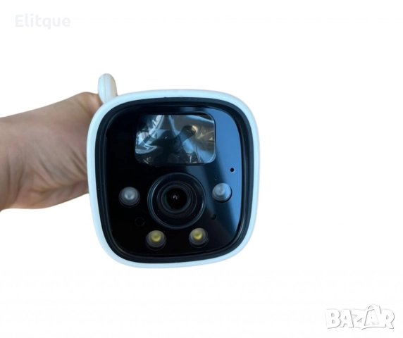 Камера с отделен соларен панел и датчик,4 диода,6MP,iCsee приложение, снимка 3 - Камери - 52843067