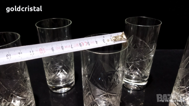 ретро кристални чаши , снимка 3 - Антикварни и старинни предмети - 51719058