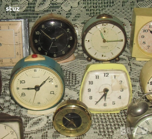 Механични будилници за реставрация, или за части, сет 12 бр., снимка 3 - Антикварни и старинни предмети - 53125078