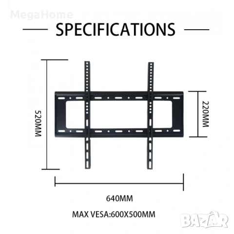 ТВ Стойка MCR-4080 за LED телевизори от 40-80 инча, снимка 4 - Стойки, 3D очила, аксесоари - 53060564