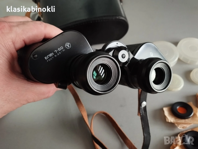 ТОП НОВ Съветски Бинокъл-БПВ1 7х50-MADE IN СССР, снимка 3 - Екипировка - 52823360