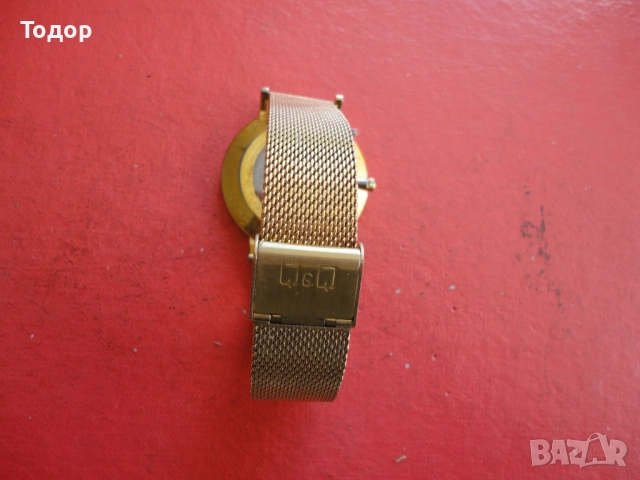 Страхотен позлатен часовник Q@Q, снимка 4 - Мъжки - 52640330