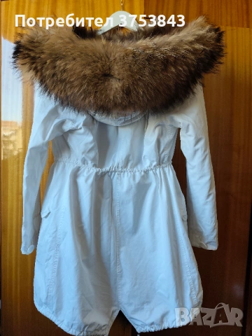 Дамска парка - хастар естествена кожа, снимка 3 - Палта, манта - 54351002