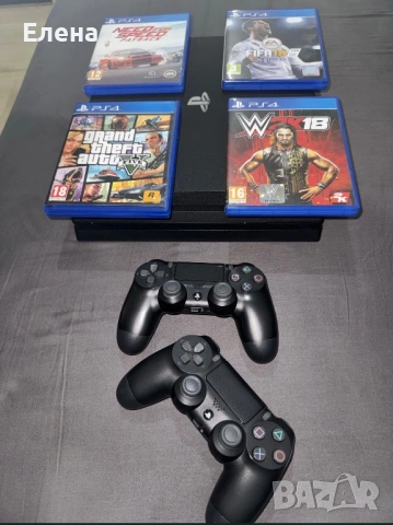 PlayStation 4 Pro (PS4 Pro) – като нов, с 2 джойстика + 4 игри, снимка 3 - Настолни игри - 54275723