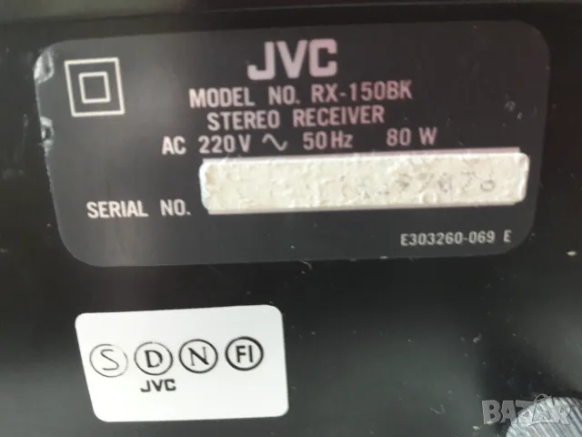 РЕСИЙВЪР JVC RX-150BK Receiver, снимка 10 - Ресийвъри, усилватели, смесителни пултове - 55954312