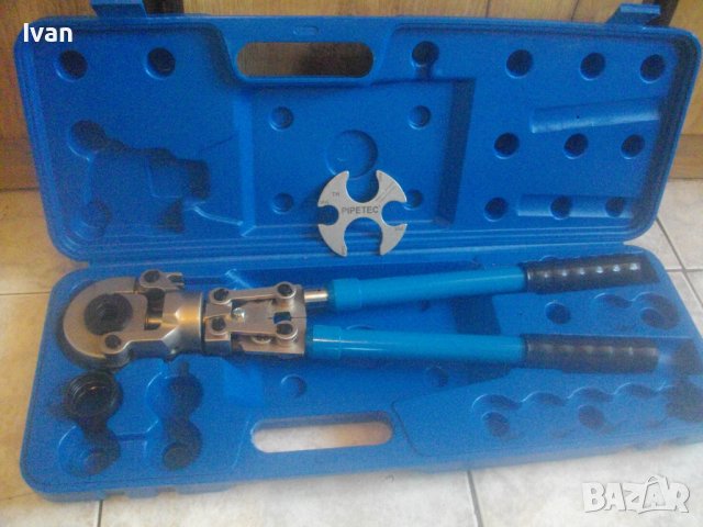 Нова Немска Голяма Ръчна Радиална Преса За Фитинги ТН Профил До 32мм-С Челюсти 16мм-32мм-PIPETECH 