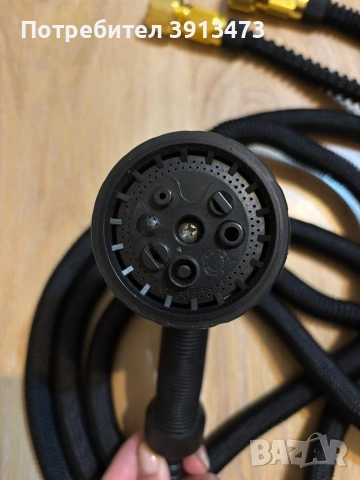 Разтегателен маркуч с пистолет за поливане 15м