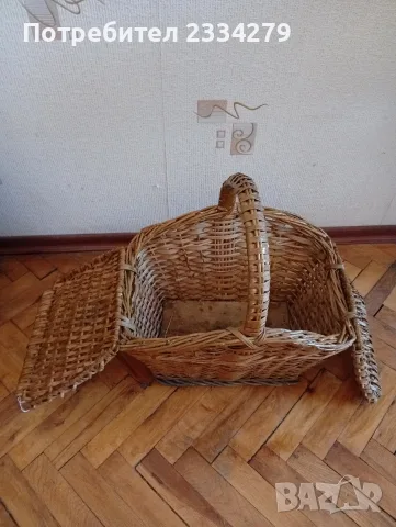 Стара кошница за пикник, снимка 3 - Антикварни и старинни предмети - 56362522