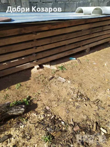 Продавам борови греди – 4 м, 10x10 см. , снимка 1