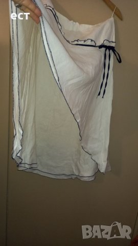 Ленена асиметрична пола, снимка 3 - Поли - 36944500