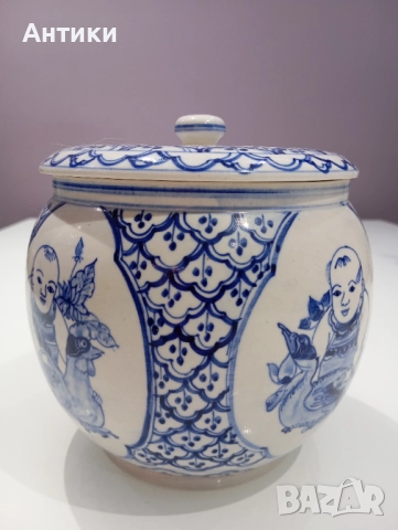 Китайски порцеланов стар буркан , снимка 12 - Други ценни предмети - 52527452