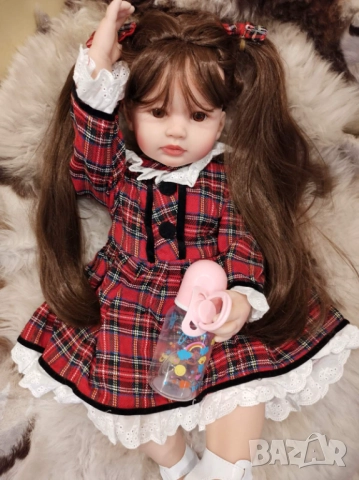 Кукла реборн, реалистична кукла , преродено бебе, reborn baby, силиконово тяло, снимка 2 - Кукли - 52083083