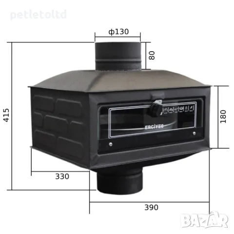 Фурна за камина или печка на твърдо гориво, снимка 2 - Други инструменти - 48674558