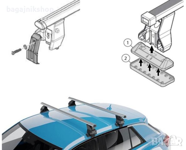 Напречни греди за Audi,Ford,Honda,Skoda,Volkswagen  със стандартен покрив, снимка 5 - Аксесоари и консумативи - 42661426