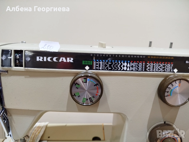 Метална шевна машина RICCAR - 80 W, снимка 4 - Шевни машини - 52721507
