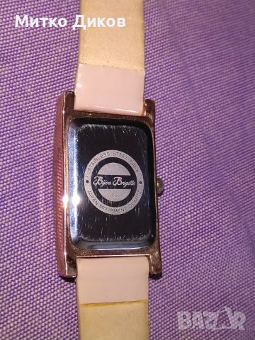 Bijou brigitte марков кварцов часовник женски японска машина стоманен корпус, снимка 8 - Дамски - 40384046