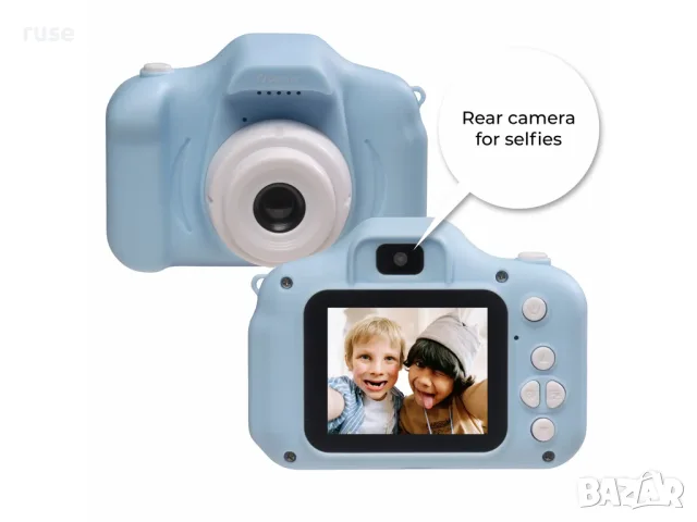 НОВИ! Детски цифров фотоапарат DENVER селфи игри 40Mpx FULL HD 