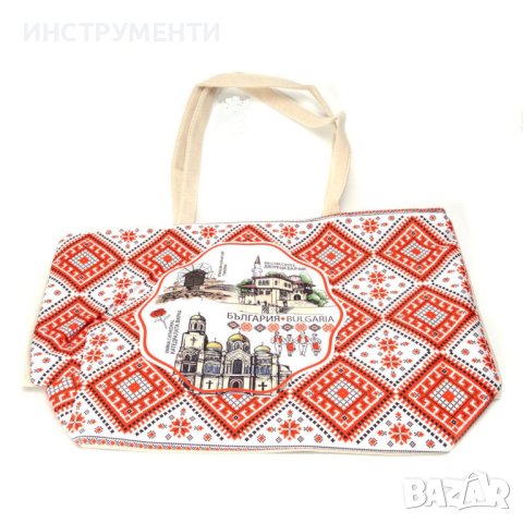 Дамска чанта с принт български мотиви, снимка 2 - Подаръци за жени - 44322028