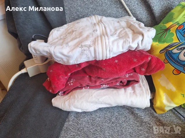 Огромен зимен МЕГА ЛОТ за момче (45+ дрешки, 4 одеалца, чувалче 2.5 TOG) в яслена възраст, снимка 5 - Детски комплекти - 55938161