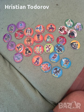 Ретро Колекция Yu-Gi-Oh! и Pokémon Tazos (2002-2006) – Matutano/Чипс, снимка 3 - Антикварни и старинни предмети - 54312736