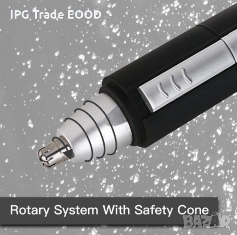 Тример HLYOON ES902, За нос, ухо, Водоустойчив, Черен сребрист, снимка 7 - Тримери - 31292593