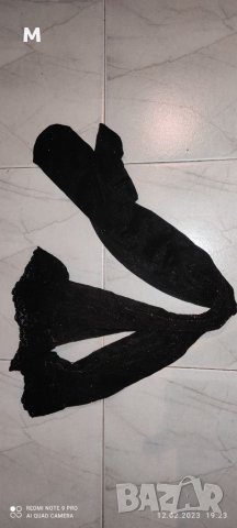 Черни силиконови чорапи с брокот, снимка 2 - Бельо - 39769477