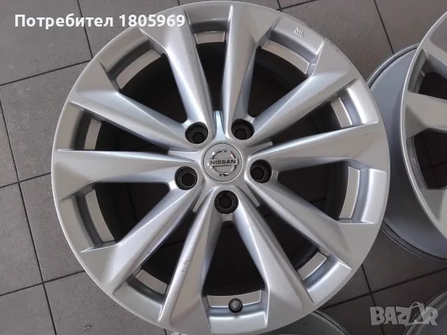 4бр. ал. джанти Nissan (оригинални) 5x114,3 , 7x 17 , ET40, снимка 2 - Гуми и джанти - 55796577