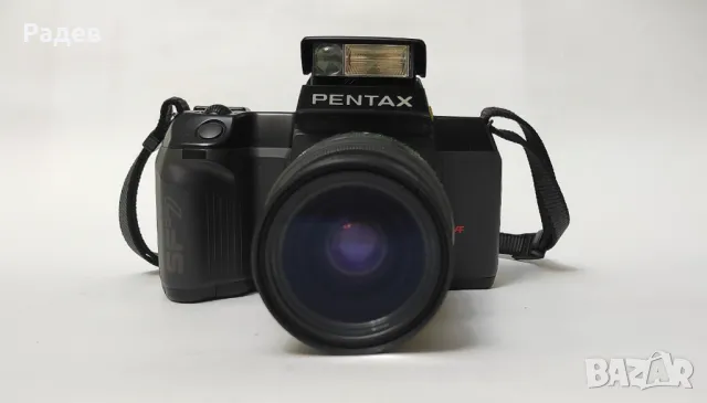 Автофокусен Pentax SF7 35mm SLR film camera и обектив SMC Pentax-F 28-80mm f3.5-4.5 macro, снимка 2 - Фотоапарати - 47715662