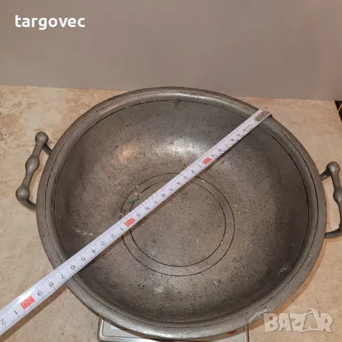 прекрасна старинна калаена съдина, снимка 2 - Антикварни и старинни предмети - 48494858