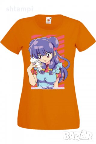 Дамска тениска Ranma Shampoo,Анимация,игра,Празник,Повод., снимка 8 - Тениски - 38073900