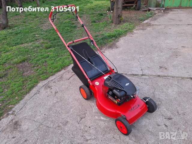 Косачка Briggs ALKO 4.5к.с. 48см самоходна мулчираща с кош, снимка 3 - Градинска техника - 54115073