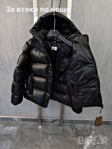 Burberry Мъжко Оригинално Черно Зимно Яке С Качулка Код A1148, снимка 6 - Якета - 52592815