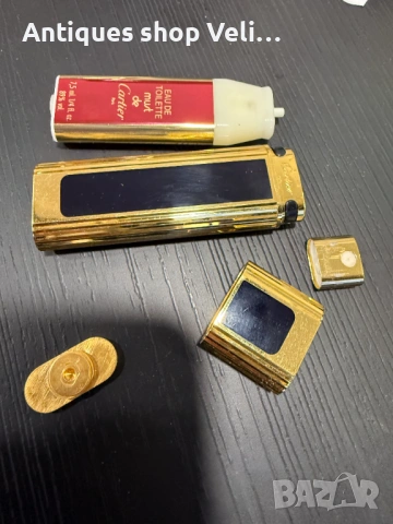 Позлатено шишенце за парфюм Cartier №8015 , снимка 9 - Антикварни и старинни предмети - 53947925