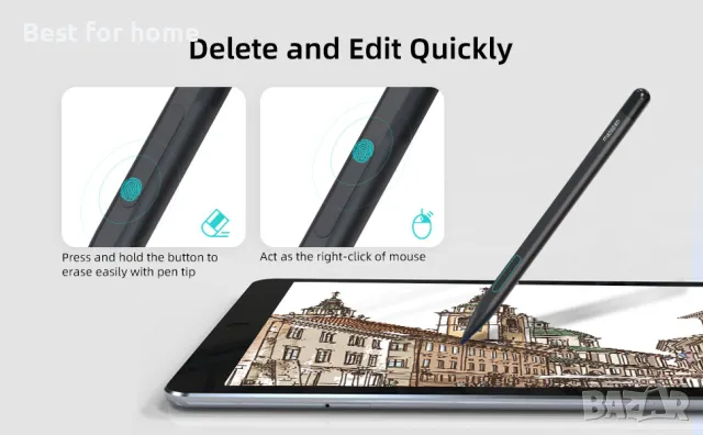 Metapen Stylus Pen M1 за Microsoft Surface, HP, ASUS, DELL, Acer, SONY и ViewSonic, снимка 5 - Таблети - 49188197