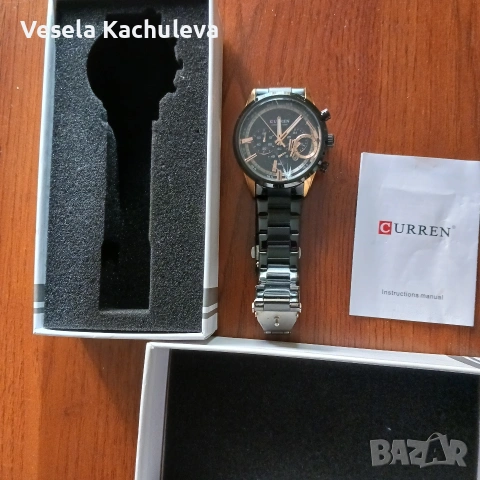 Продавам мъжки часовник Curren със счупено стъкло , снимка 3 - Мъжки - 54247809
