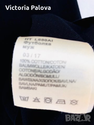 Черна тънка тениска LEE,XL, снимка 2 - Тениски - 29440152