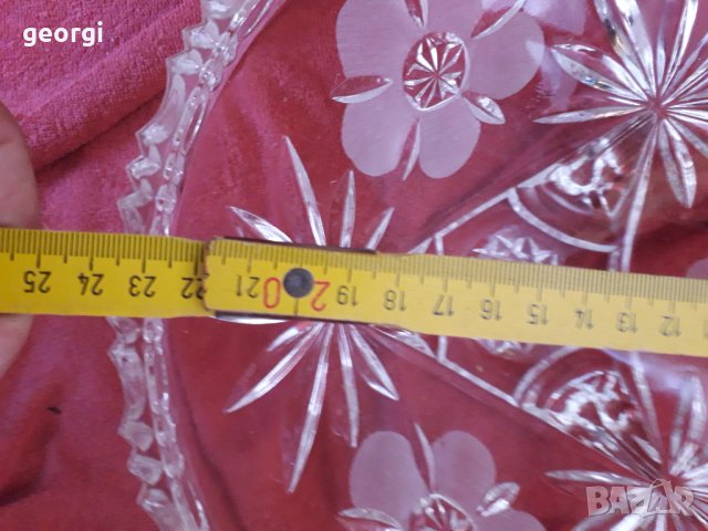 Кристална фруктиера   4/1, снимка 6 - Аксесоари за кухня - 31603434