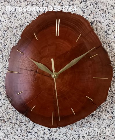 Стенен часовник от масивно дърво ръчна изработка уникат в Стенни часовници  в гр. Русе - ID39022475 — Bazar.bg