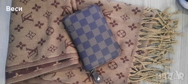 Louis vuitton  чантичка с мек кашмирен шал, снимка 2 - Чанти - 44244666