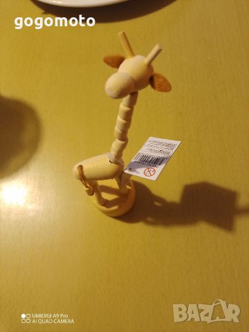 Дървена играчка жираф подвижна , снимка 5 - Други - 40339627